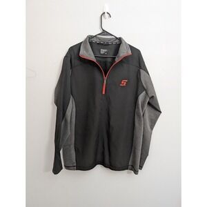A5 Mens Xl black and red SNAP-ON 1/4 zip choko sweatshirt.‎ BEAUTIFUL  CONDITION